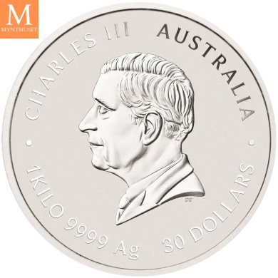2027 Australia 1 kilo SØLV Lunar S3 Year of the Goat BU M/Kapsel