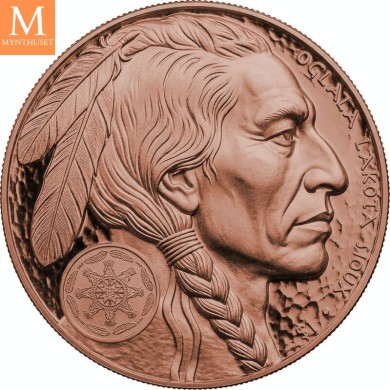 2026 USA AMERICAN BUFFALO 1 dollar 20th Anniversary 5 Oz kobber Oglala Lakota Sioux