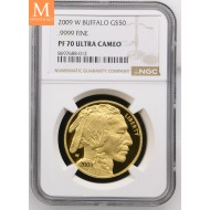 2009 W BUFFALO 1 oz GULL 50 Dollar NGC PF70
