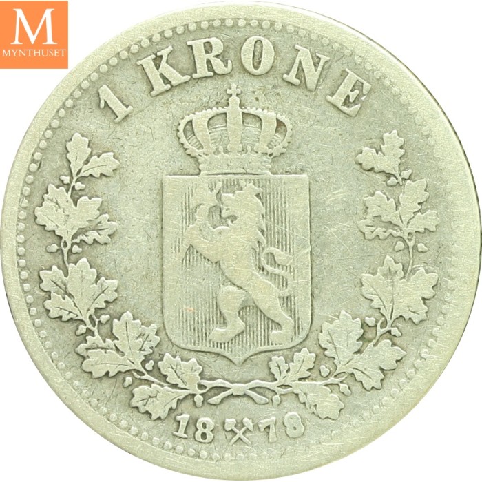 1878 1 krone kvalitet 1-