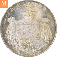 1906 Norge 2 kroner stort skjold NGC MS66
