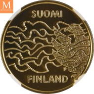 2008 P Finland Gull 100 Euro FINNISH WAR NGC PF70 LAVT OPPLAG!