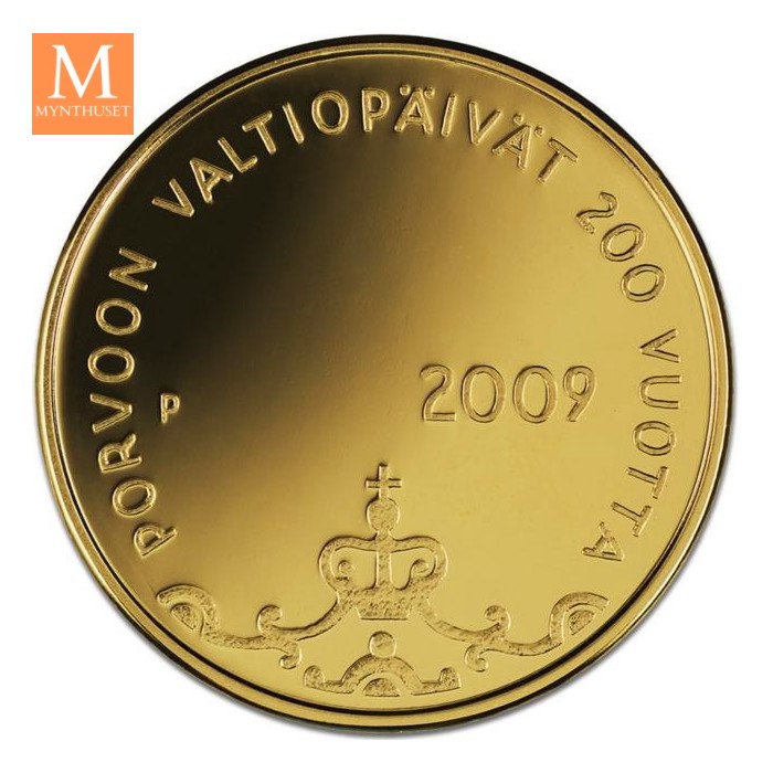 2009 P Finland Gull 100 Euro DIET OF PORVOO NGC PF70 LAVT OPPLAG!