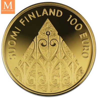 2009 P Finland Gull 100 Euro DIET OF PORVOO NGC PF70 LAVT OPPLAG!