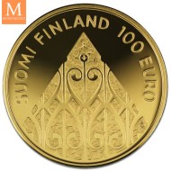 2001 PM Finland Gull 1 Markka LAST MARKKA COIN NGC PF70 LAVT OPPLAG!