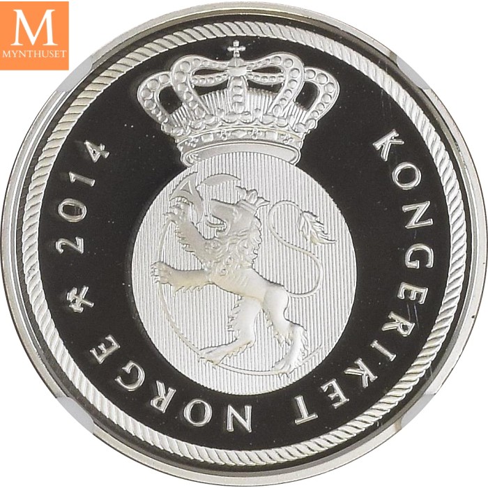 2014 Norway sølv 200 kroner Grunnloven NGC PF69