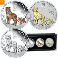 Australia 2022 LUNAR SERIES III "YEAR OF THE TIGER"  TRIO SETT