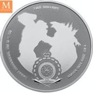 2021 NIUE 1 OZ SØLV KONG BU I originalt skrin