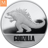 2021 NIUE 1 OZ SØLV GODZILLA BU I originalt skrin med ekthetsbevis