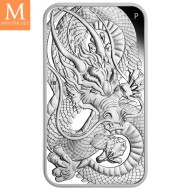 2022 Australia 2 oz Sølv Lunar S3 Year of the Tiger Antiqued med skrin og enkhetsbevis