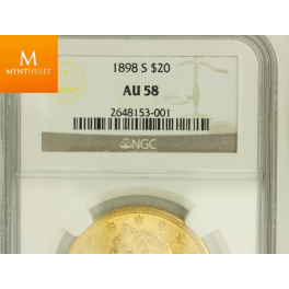 USA: 20 Dollar 1898 S kvalitet: AU58