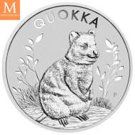 2021 Australia 1 oz Sølv Quokka BU Med Kapsel