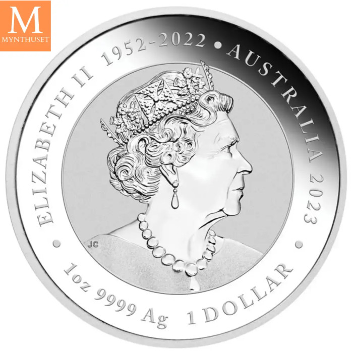 2023 Australia 1 oz Sølv Quokka BU Med Kapsel