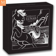 2026 Australia 1/2 oz sølv Lunar S3 Year of the Horse Proof med Etui & COA