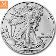 2020 USA 1 oz Sølv American Silver Eagle BU MED KAPSEL (Type1)