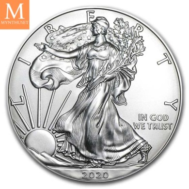 2020 USA 1 oz silver Eagle Kvalitet BU (Type 1)