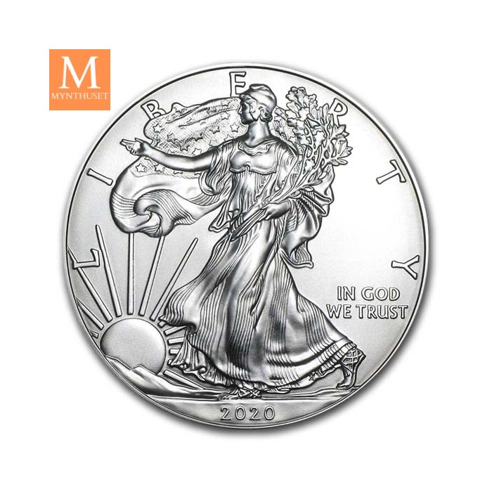 2020 USA 1 oz silver Eagle Kvalitet BU (Type 1)