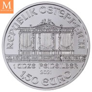 2021 Østerrike 1 OZ Sølv Philharmoniker kvalitet BU