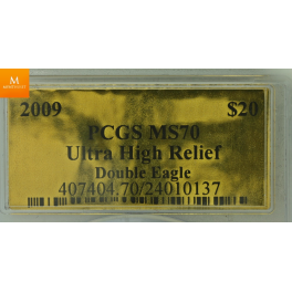 20 Dollar 2009 ULTRA HIGH RELIEF MS70 !! 