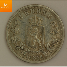 1 krone 1878 kvalitet 01 !