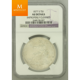 Trade Dollar 1877 S AU