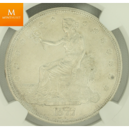 Trade Dollar 1877 S AU