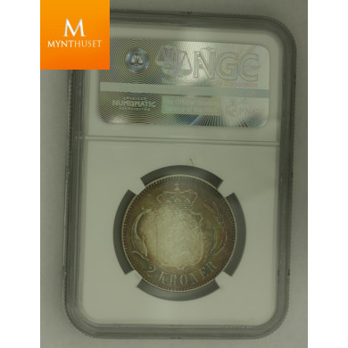 Danmark: 2 Kroner 1915 VBP MS63 Stjerne  Danmark: 2 Kroner 1915 VBP MS63 Stjerne