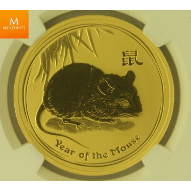 Lunar Series II. 100 Dollar 2008 Year of the Mouse MS69 