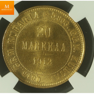 20 Markkaa 1912 L UTRA SJELDEN 