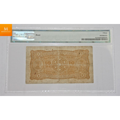 10 kroner 1913 D gradert til Fine 15  10 kroner 1913 D gradert til Fine 15