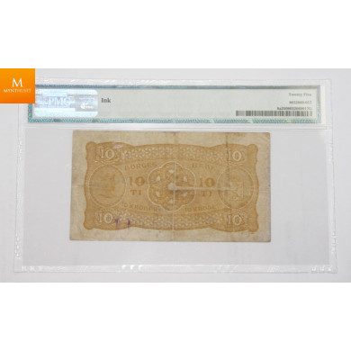 10 kroner 1916 E kvalitet VF25  10 kroner 1916 E kvalitet VF25