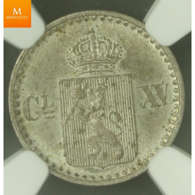 2 skilling 1871 stjerne MS64 