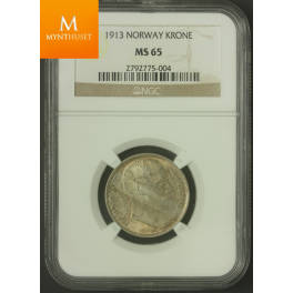 1 krone 1913 kvalitet MS65 