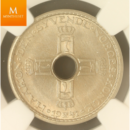 1 krone 1947 MS64 