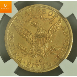 USA: 5 Dollar 1892 CC MS61 