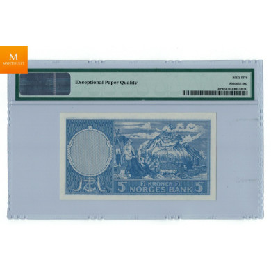 UNIK! 5 kroner 1957 Z 8 million Kvalitet 0 ! 