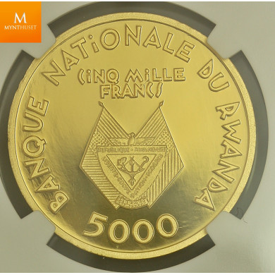RWANDA 5000 Francs 1990 Nelson Mandela 