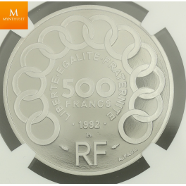 France 500 Francs 1992 Jean Monnet PF70 UCAM 