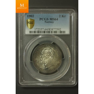 2 krone 1902 kvalitet 0 - MS64 