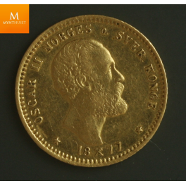 10 kroner 1877 kvalitet 1+/01 