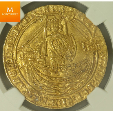 England Noble (1351-52) AU58 