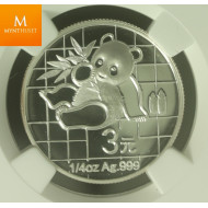 Kina: 3 Yuan 2007 Panda 2006 PF69 