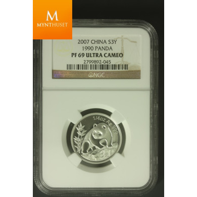 Kina: 3 Yuan 2007 Panda 1990