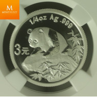 Kina: 3 Yuan 2007 Panda 1983 PF69