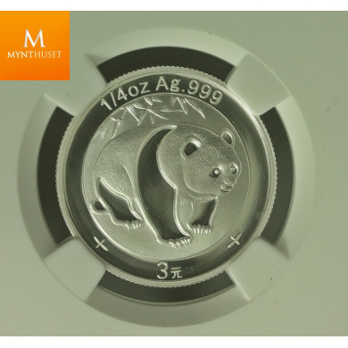 Kina: 3 Yuan 2007 Panda 1983 PF69