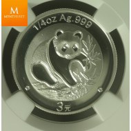 Kina: 3 Yuan 2007 Panda 1994 PF69
