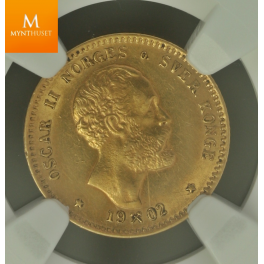 10 kroner 1902 kvalitet MS62 