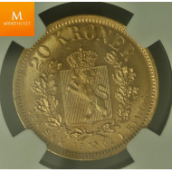 10 kroner 1877 kvalitet AU58 