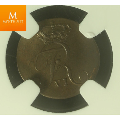 1 Skilling 1812 MM V-Form kvalitet MS64 BN