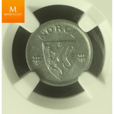 10 øre 1943 Z kvalitet MS64 VAKKER